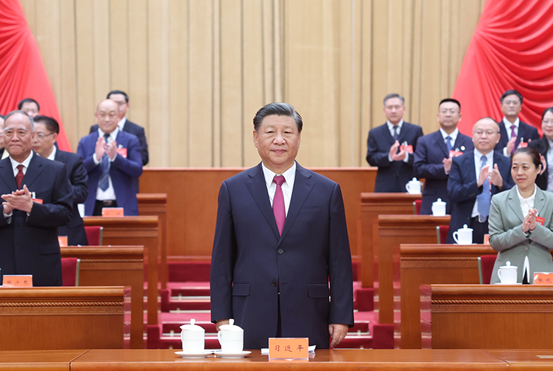 中國工會第十八次全國代表大會在京開幕 習近平等黨和國家領導人到會祝賀